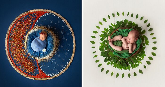 I Am A Photographer Creating Images Of Babies As The Center Of Handmade Mandalas (38 New Pics)