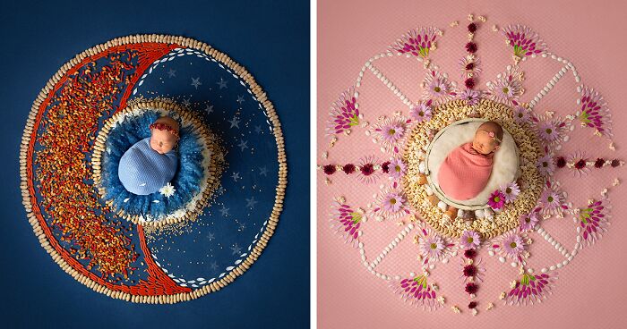 Each Of My Mandalas Is Designed For A Particular Baby, And Here Are My Latest 38 Photographs From The Series: “The Kids Of The Sun”