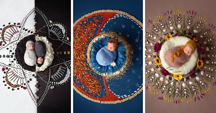 Each Of My Mandalas Is Designed For A Particular Baby, And Here Are My Latest 38 Photographs From The Series: “The Kids Of The Sun”