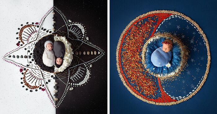 Each Of My Mandalas Is Designed For A Particular Baby, And Here Are My Latest 38 Photographs From The Series: “The Kids Of The Sun”