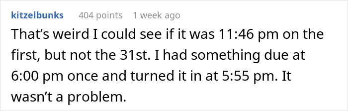 Student Questions Why They Received A Late Penalty When Their Assignment Was Submitted 14 Mins Before The Deadline, Shares Their Emails With The Professor