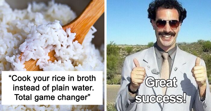 “Cook Your Rice In Broth Instead Of Plain Water”: 47 Cooking Tricks That Can Elevate Your Kitchen Skills