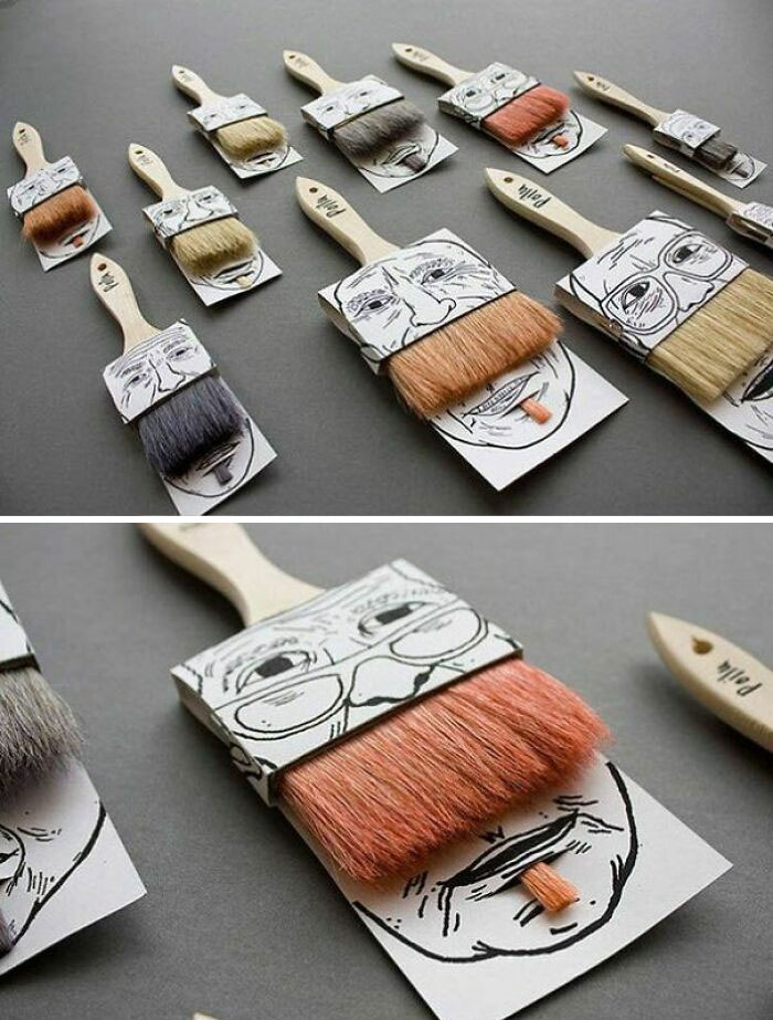 Unusual Paint Brush Packaging