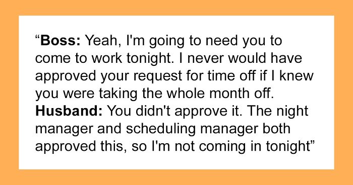 Entitled Boss Attempts To Force Employee To Work During His PTO And Paternity Leave, Regrets It When Everyone Finds Out He's A 