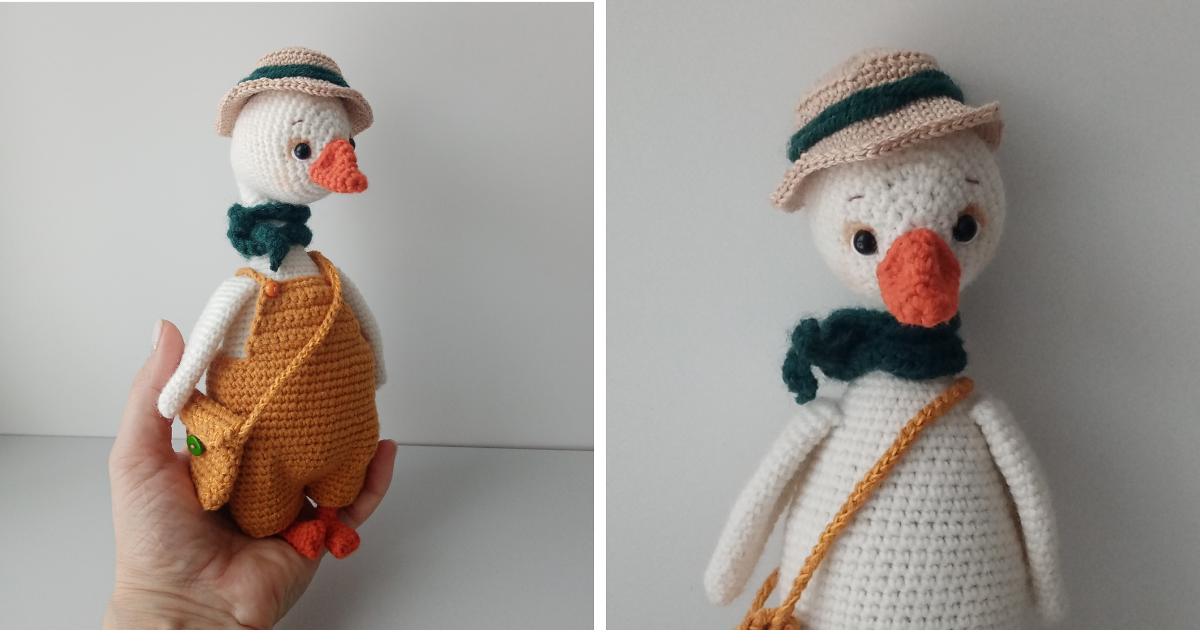 I Crocheted A Goose In Yellow Dungarees | Bored Panda