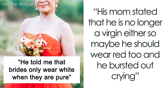 Man Demands That Wife-To-Be Wears A Red Wedding Dress Because She's Not 