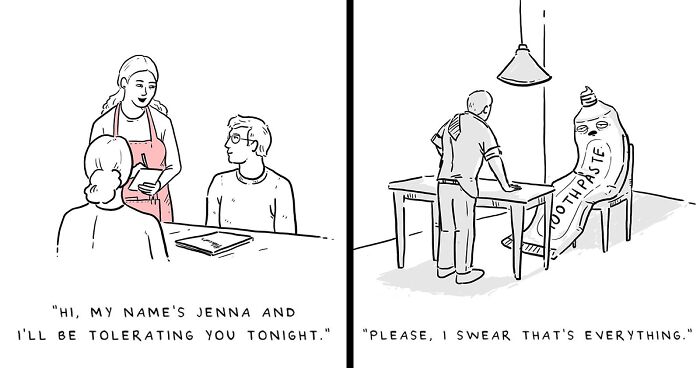 Artist Makes One-Panel Comics Depicting Humorous Takes On Everyday Situations (70 Pics)