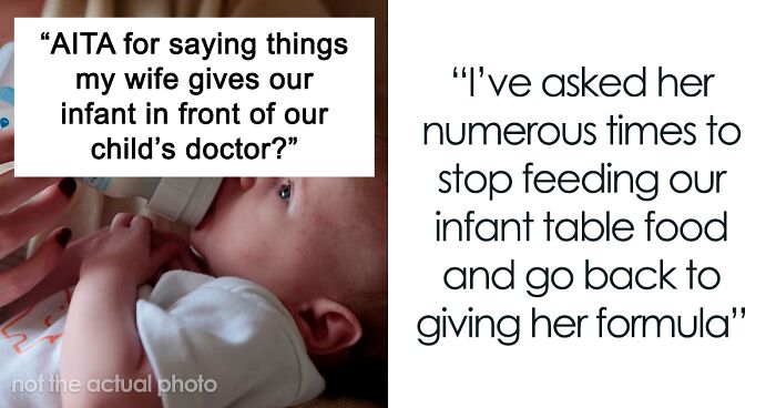 New Dad Asks If He's Wrong For Exposing His Wife In Front Of The Doctor After She Lied About Only Feeding Her Baby Formula