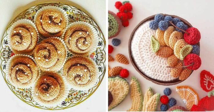 45 Drool-Inducing Crocheted Food Items Made By This Finnish Artist