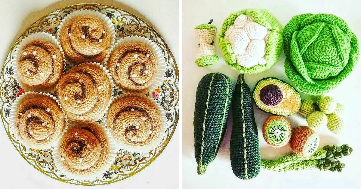 45 DroolInducing Crocheted Food Items Made By This Finnish Artist