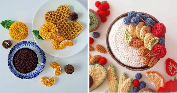 45 Drool-Inducing Crocheted Food Items Made By This Finnish Artist