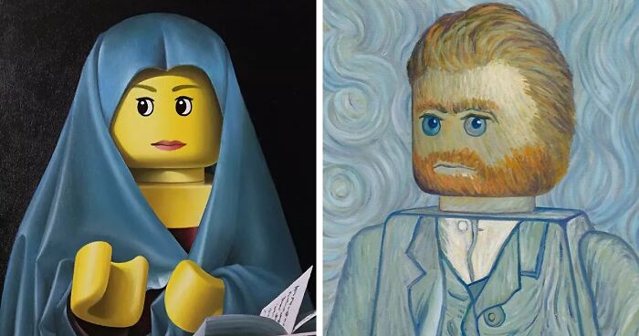 Reproduction Of Classical Paintings With A LEGO Twist By Italian Artist Stefano Bolcato (27 Pics)