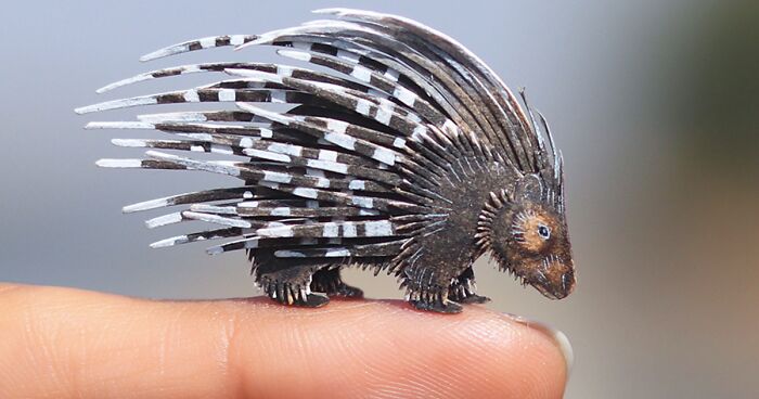 We Made Miniature Paper Cut Animals Every Day For 1000 Days (53 New Pics)