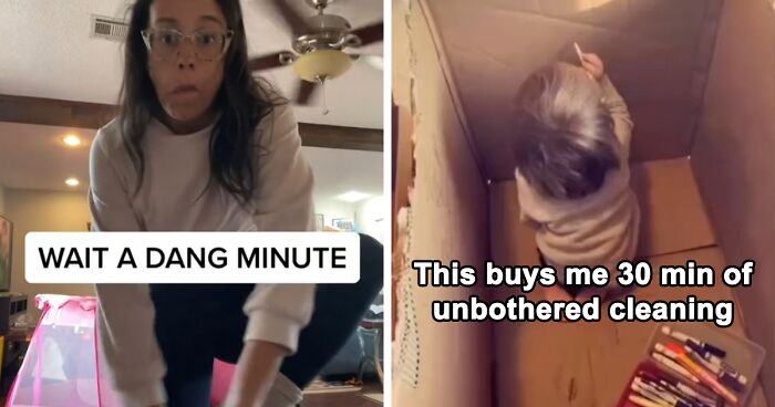 Mom Sparks A Debate After Putting Her Kids In A Box With Crayons So She Could Do Chores In Peace