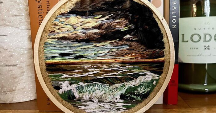 I Am A Textile Artist And I Create Tonal Impressionism Embroideries (14 Pics)