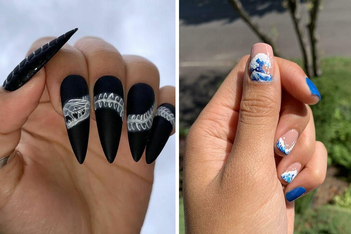 Pretty and Unique Nail Art Designs | Trendy nail art, Trendy nails, Pretty  nails