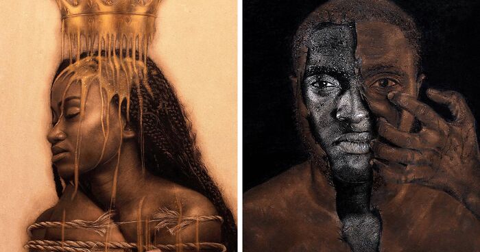 This Nigerian Artist Mastered The Fire Painting Technique To Create Hyperrealistic Portraits (38 Pics)