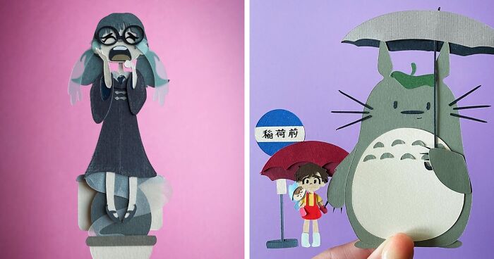 I Made Paper Art ABCs Of Pop Culture Characters (26 Pics)