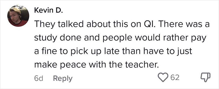 School Charges Parent $116 And Gives It All To The Teacher Who Had To Look After Their Child Because They Were Late