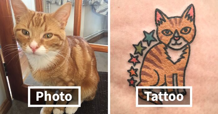 This Artist Turns Pets And Childhood Toys Into Cartoon-Like Tattoos (36 Pics)