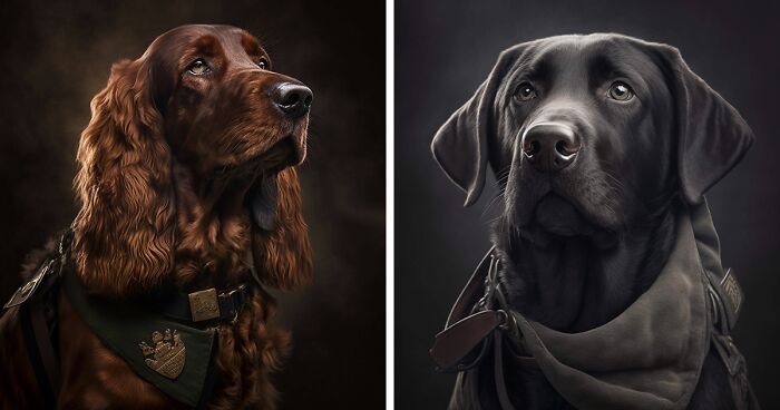 43 Realistic Portraits Of Dogs By Marjan Radovic Showing That They Are The Real Heroes