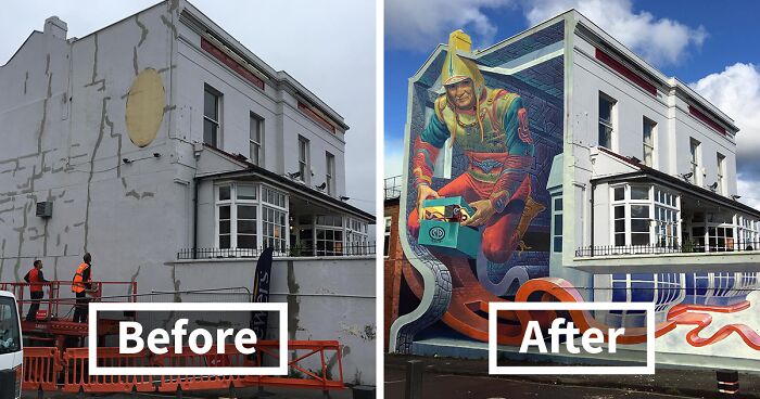 This Artist Brings Color To Dull Building Walls With His 3D Street Art (32 Pics)