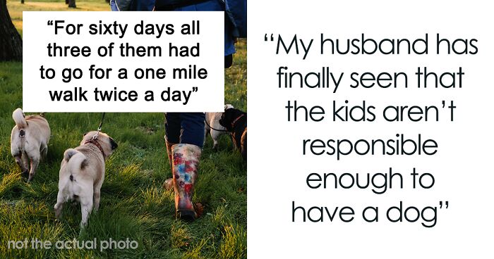 The Internet Praises This Genius Mom For Testing Her Husband And Kids To See If They Can Handle A Dog