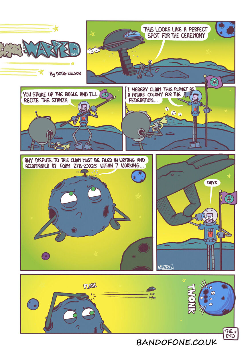 I Make Comics About A Doomed Spaceman And His Robot Side-Kick.