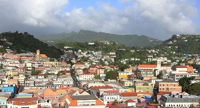 town from the height