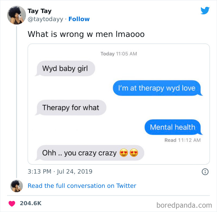 woman saying she is in therapy 