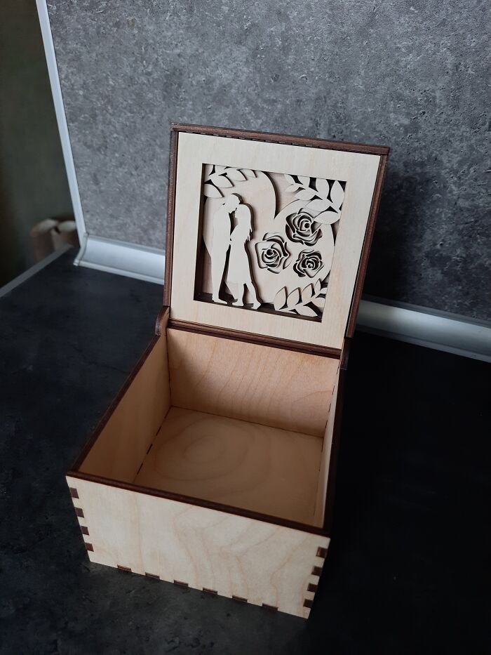 Eco Packaging. Tested On Glowforge Laser Cut Machine My 3D Layered Gift Box Designs