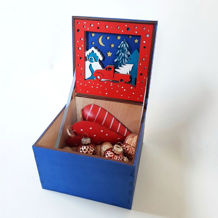 Eco Packaging. Tested On Glowforge Laser Cut Machine My 3D Layered Gift Box Designs