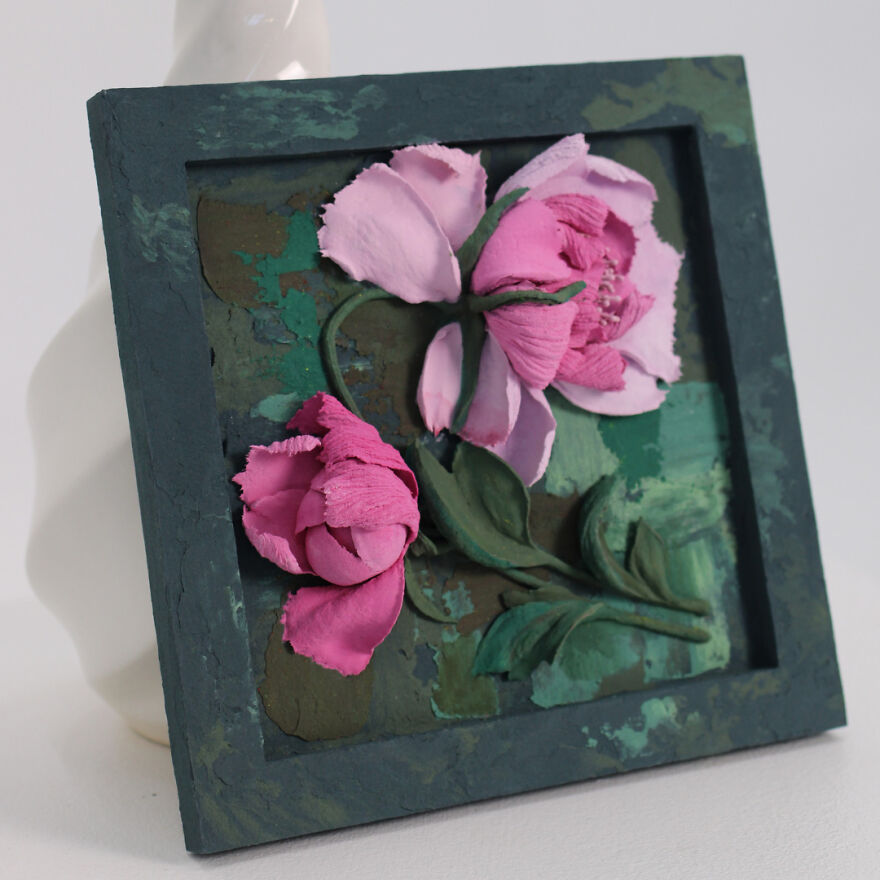 My 20 Floral 3D Paintings From Decorative Plaster