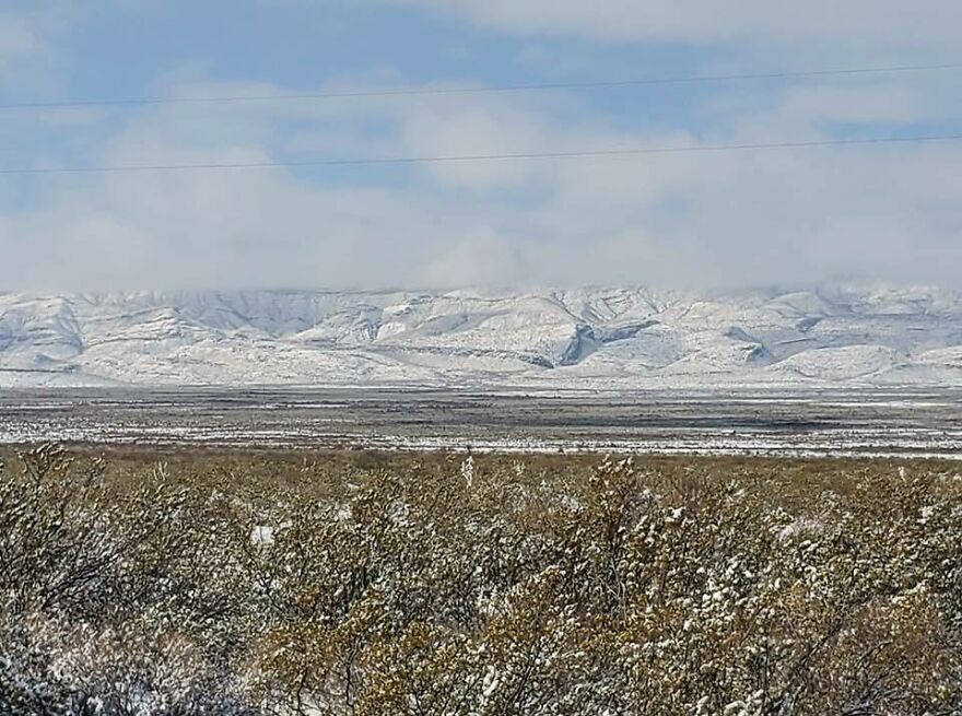 Quitman Mountains In Winter