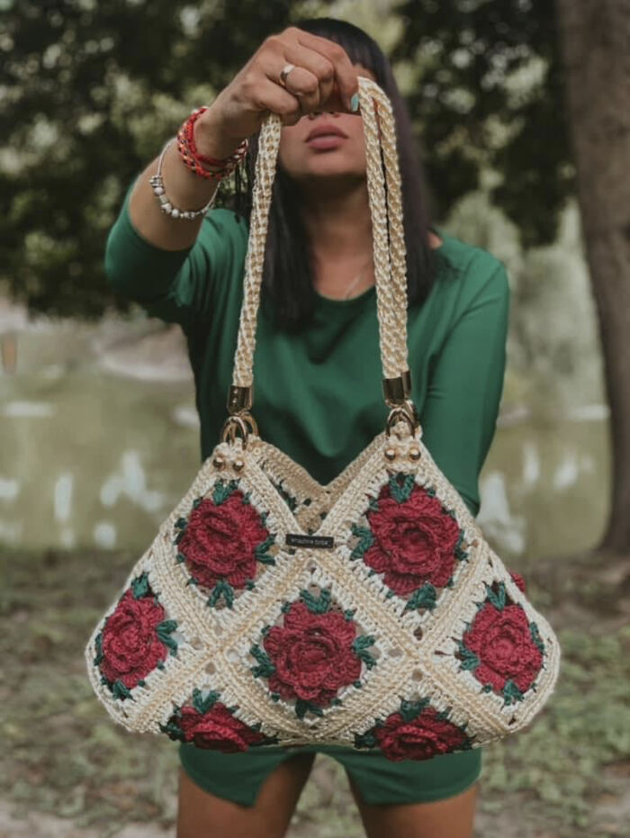 Bag With Granny Squares