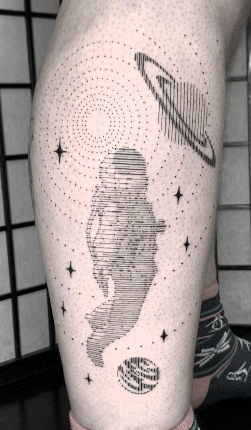 space themed forearm tattoo menTikTok Search