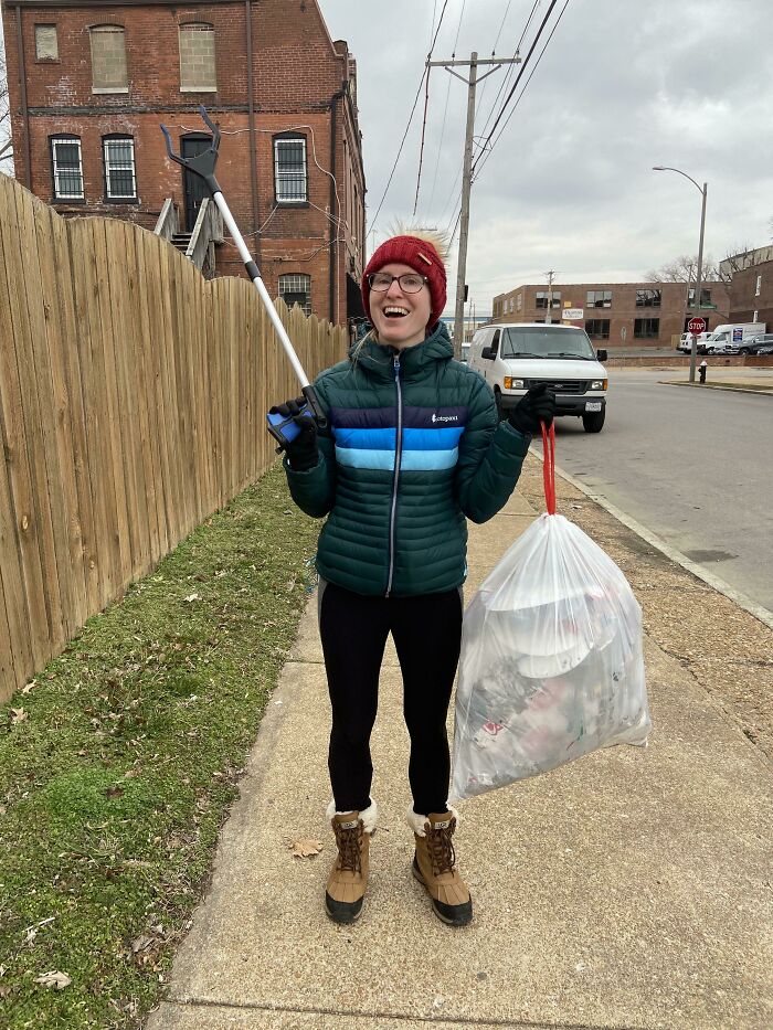 I’ve Decided To Try And Combat The Neighborhood Trash. This Was My First Outing. 25 Minutes Of Collecting And Less Than A 1 Minute Walk From Our House