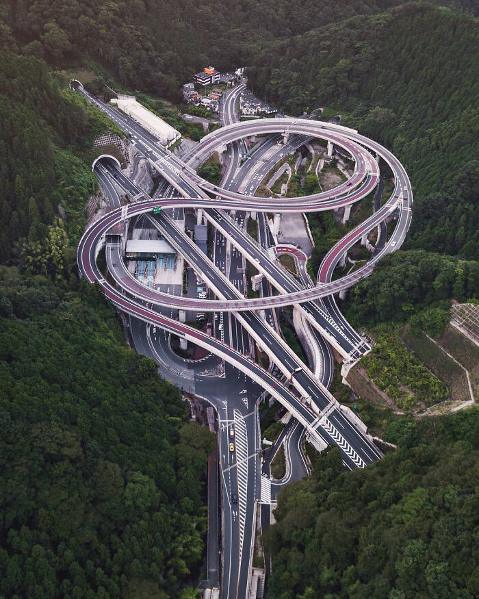 Hisashimichi Interchange Of Hachioji, Japan