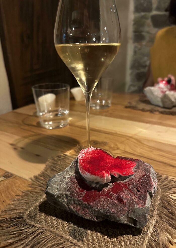 Ice Cream Served On Only The Finest Of Frozen Rocks…