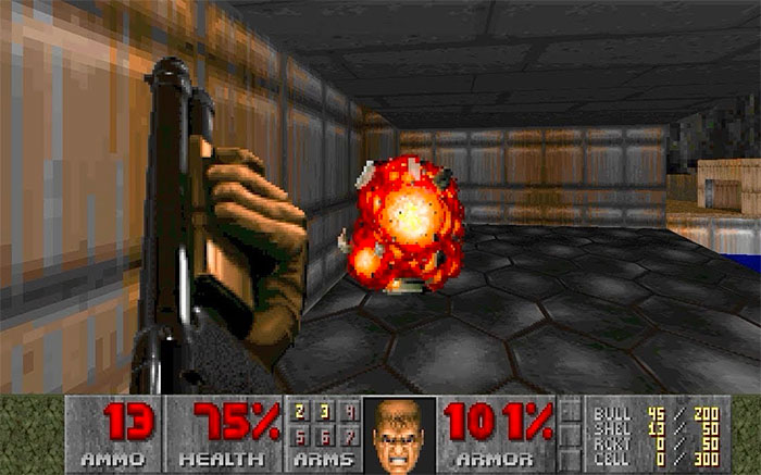 Picture of DOOM gameplay