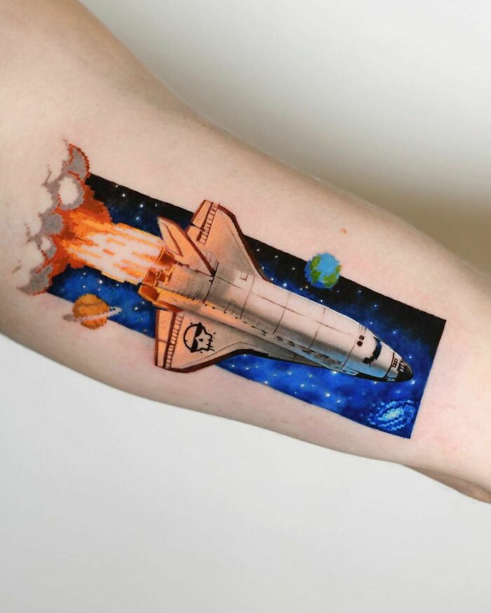 Space Shuttle Tooltip Tattoo  JustPost Virtually entertaining