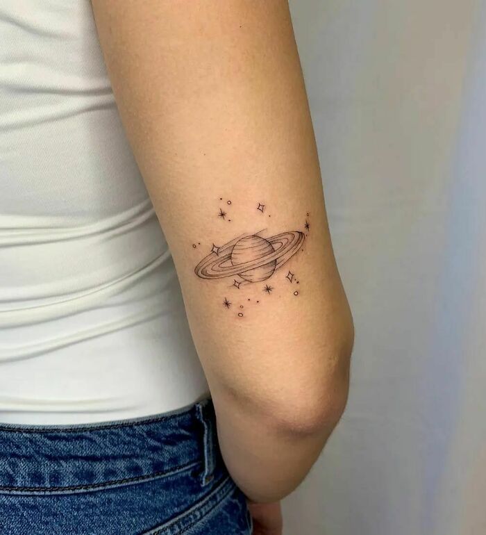 110 Cool Space Tattoos That Are Cosmically Good | Bored Panda