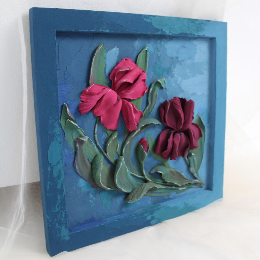 My 20 Floral 3D Paintings From Decorative Plaster