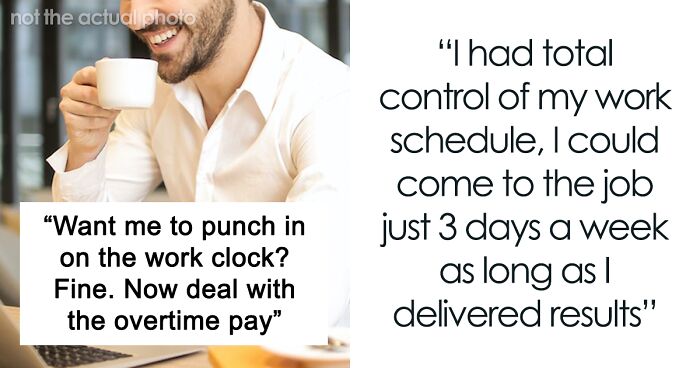 Boss Regrets Asking This Employee To Punch In His Exact Working Hours, Is Now Stuck With Constantly Paying Overtime