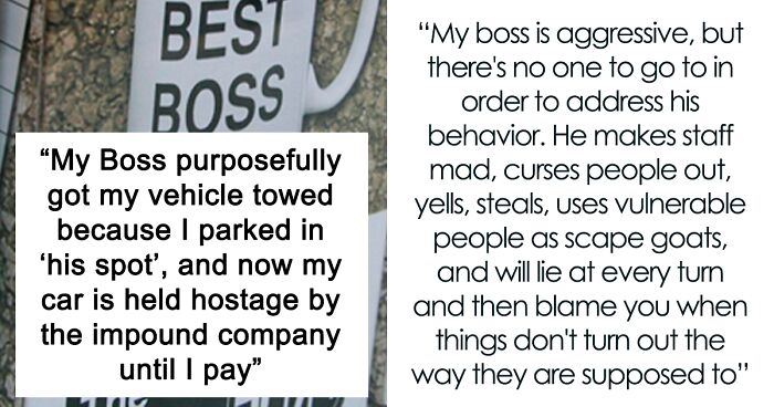 Entitled Boss Gets Placed On Leave After Wrongfully Towing Employee's Car For Parking In 'His Spot'