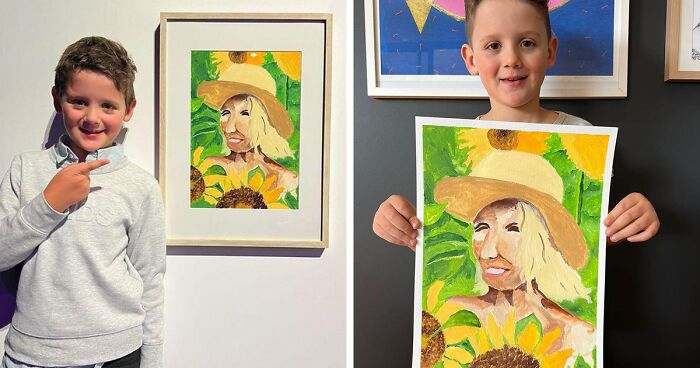 Talented 8-Year-Old's Portrait Of His Aunt Becomes Finalist In Prestigious Art Competition