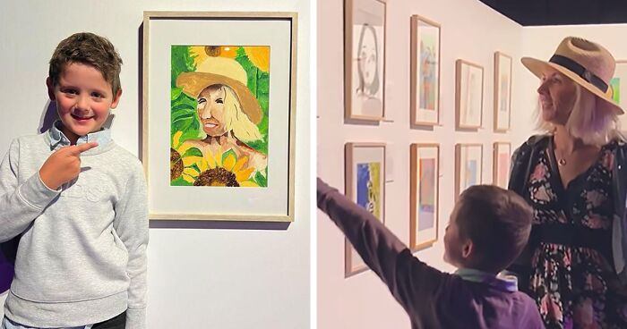 Talented 8-Year-Old's Portrait Of His Aunt Becomes Finalist In Prestigious Art Competition