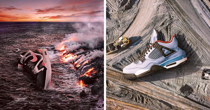 79 Surreal Images Of Sneakers Placed In Some Very Interesting Locations By Carlos Jiménez Varela