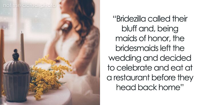 Bridezilla Has An Awkward Wedding With No Bridesmaids After They All Leave Over Her Mistreatment Of A Woman With Glasses