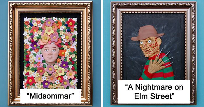 I Am A Clay Artist And Illustrator And I Make 'Paintings' Inspired By Movies I Love (16 Pics)